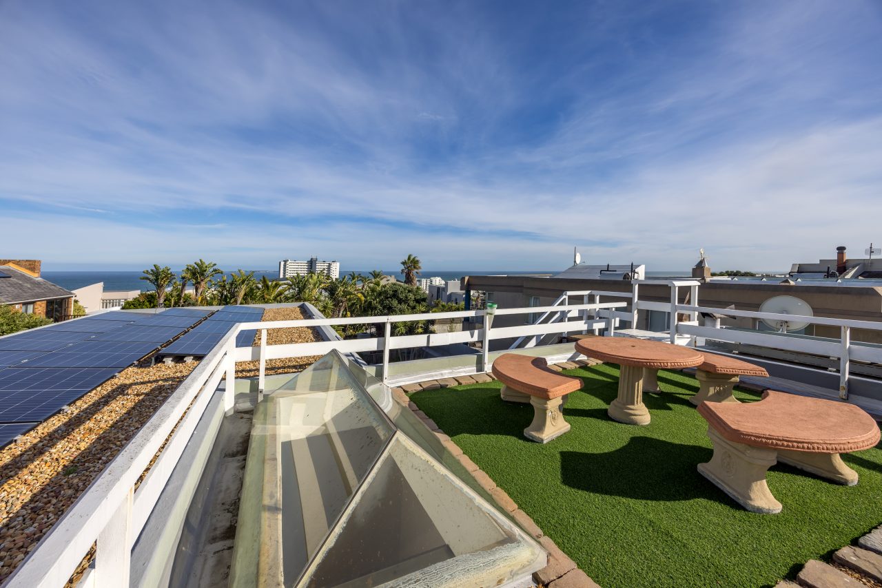Roof Terrace at Secret Garden Guesthouse in Bloubergstrand